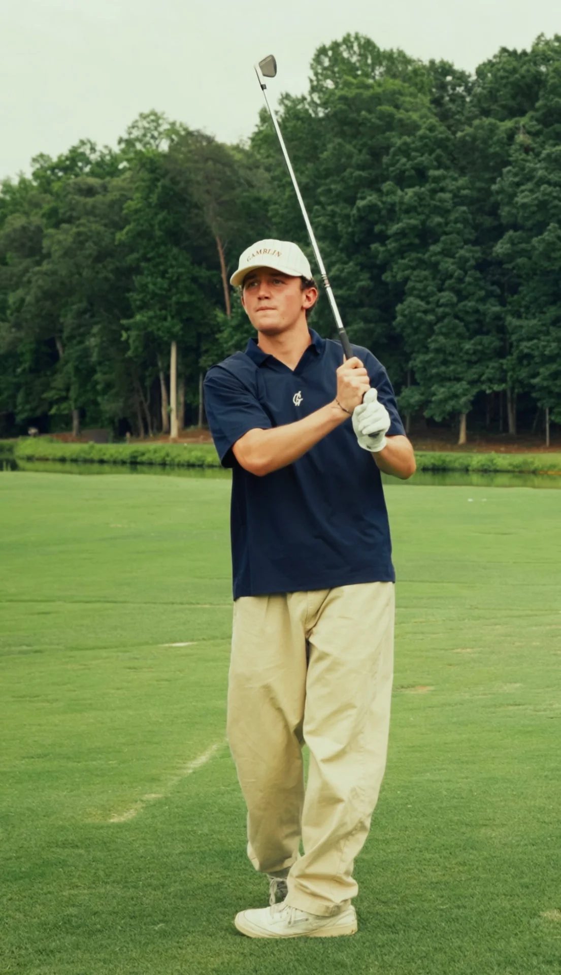 Alex on the golf course